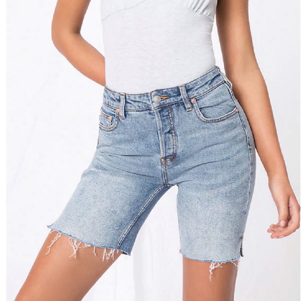 We The Free X Free People Avery Bermuda Jean Cutoff Shorts Size 24